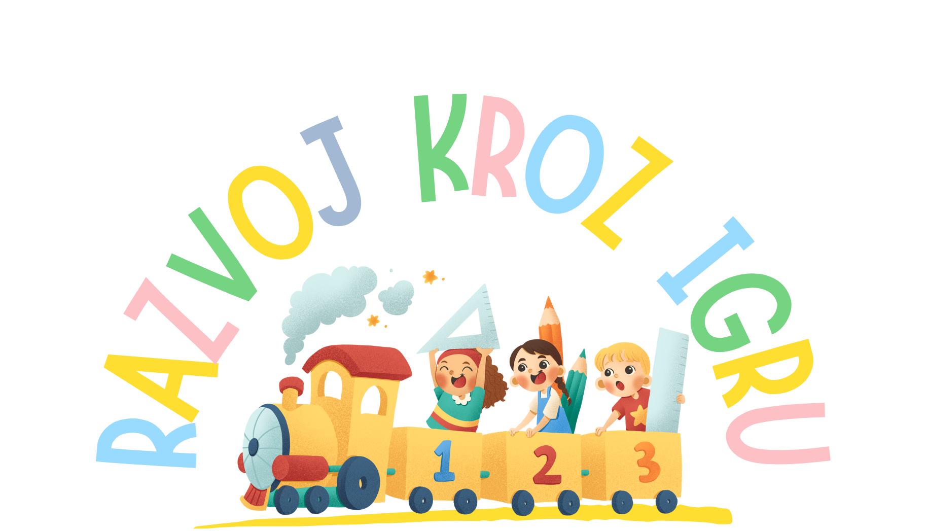 Happy children playing together